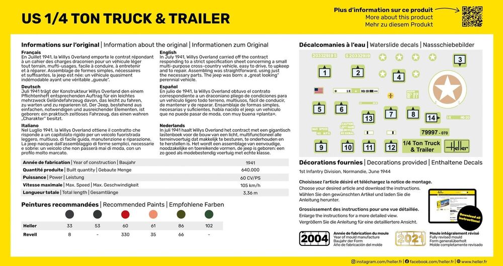 US 1/4 Ton Truck & Trailer