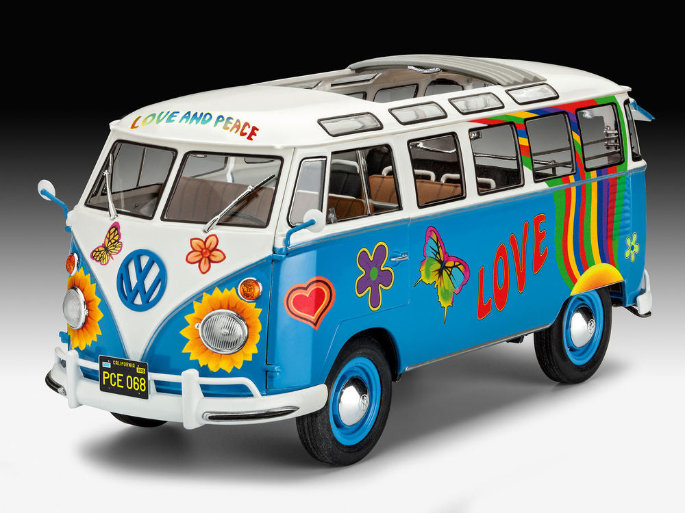 VW T1 Samba Bus Flower Power