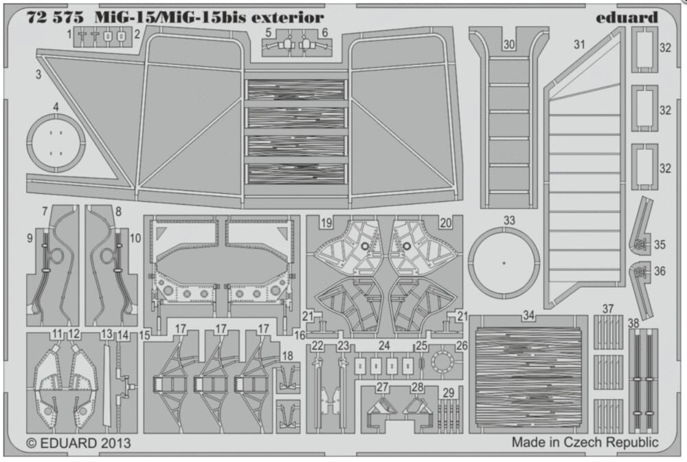 MiG-15/MiG-15bis exterior for Eduard