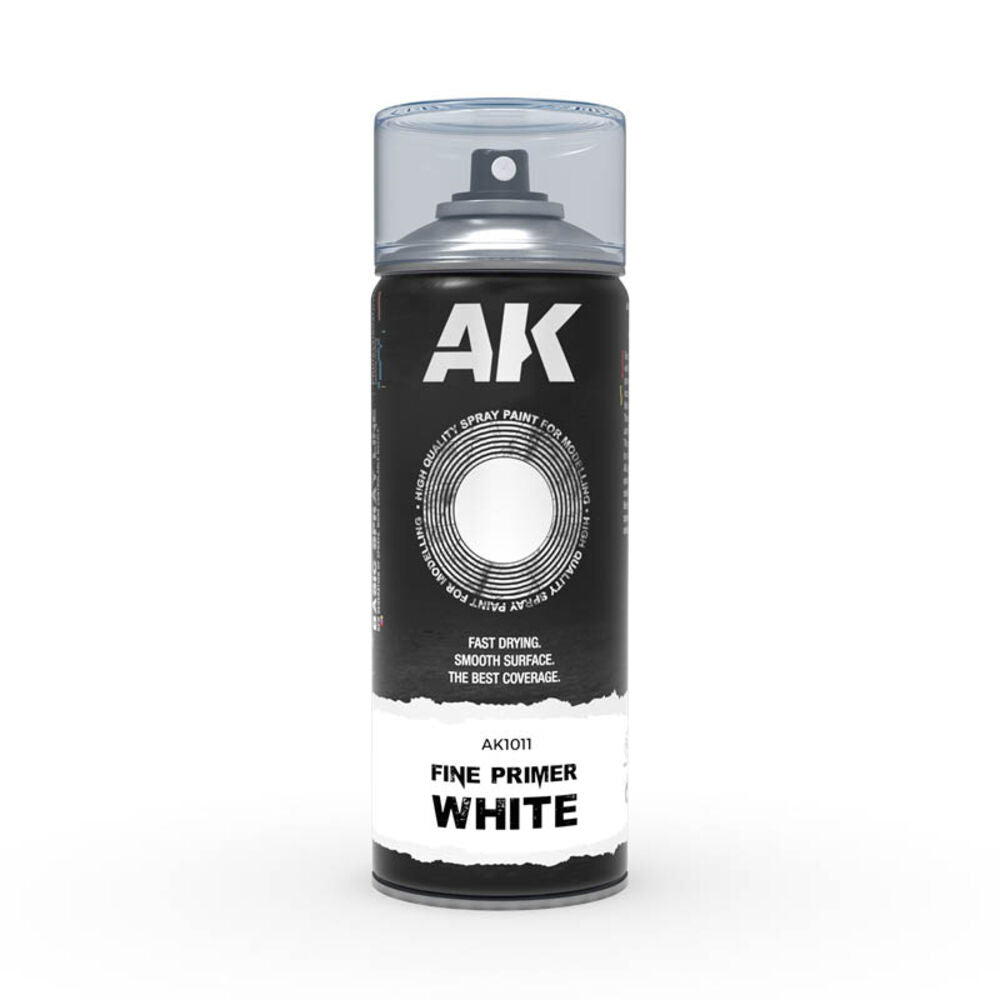 Fine Primer White - Spray 400ml (Includes 2 nozzles)