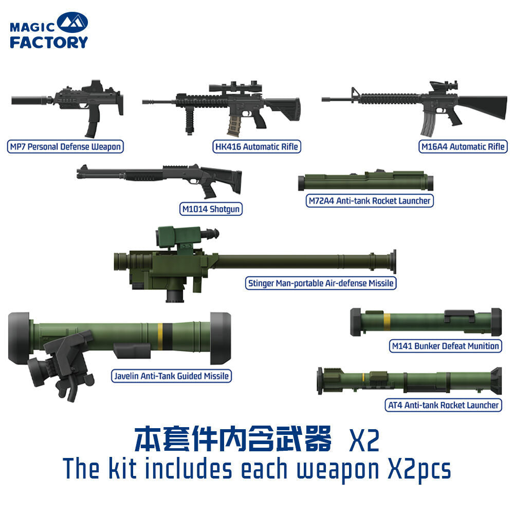 NATO Individual Weapon Set A(A kit incl.2 pcs of each weapon