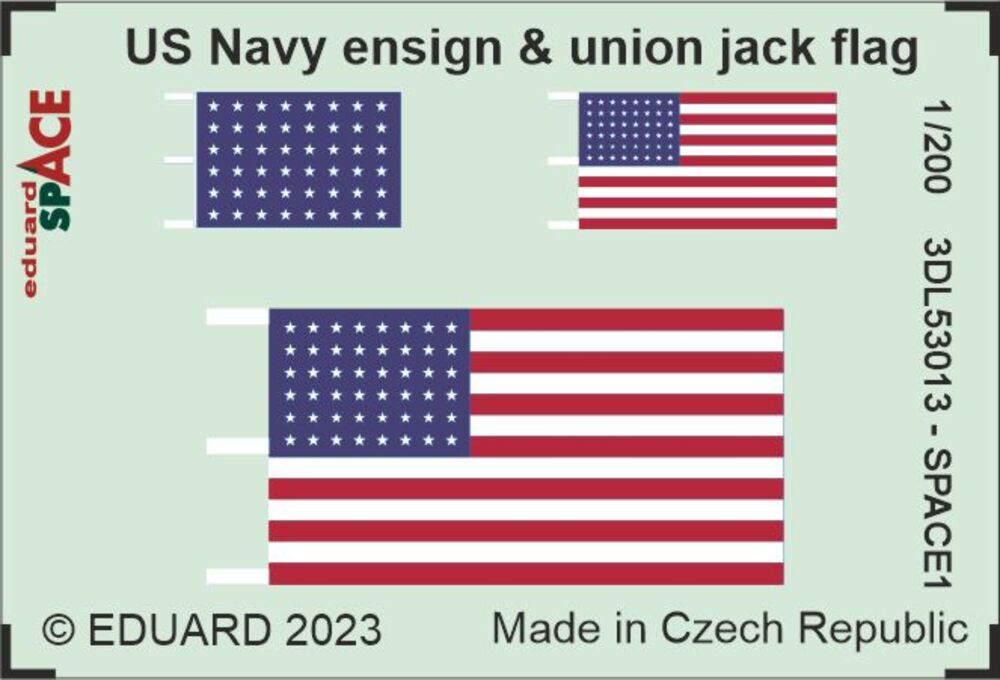 US Navy ensign & union jack flag SPACE 1/200