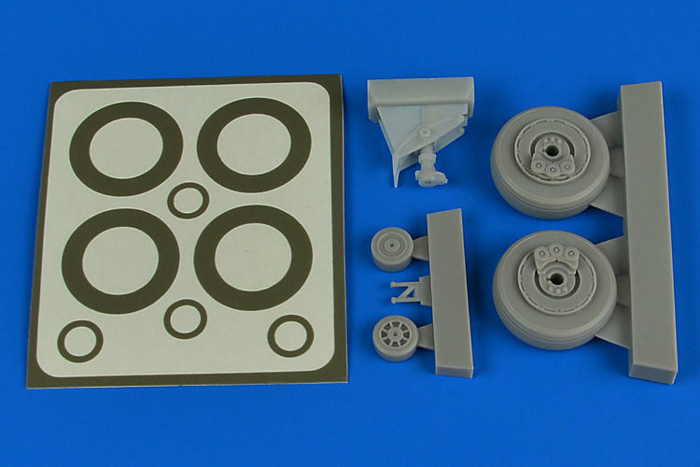 A-1H Skyraider wheels & paint masks for Tamiya