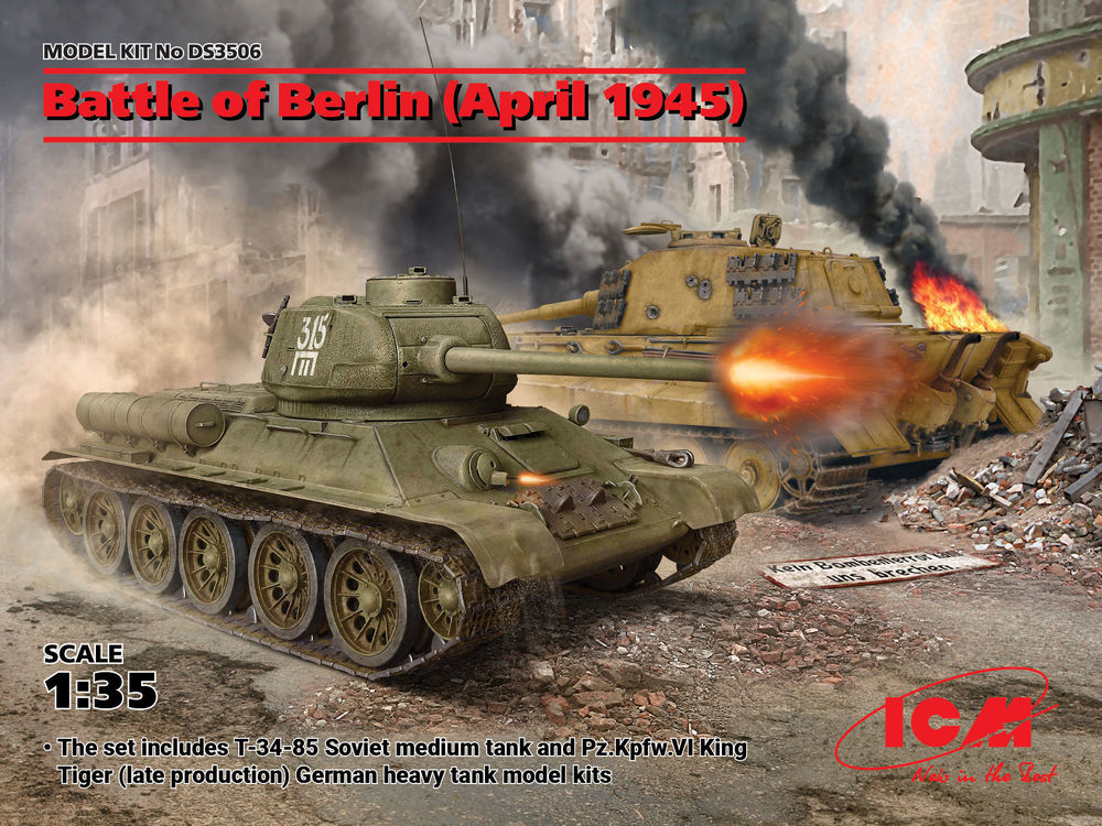 Battle of Berlin (April 1945) (T-34-85, King Tiger)