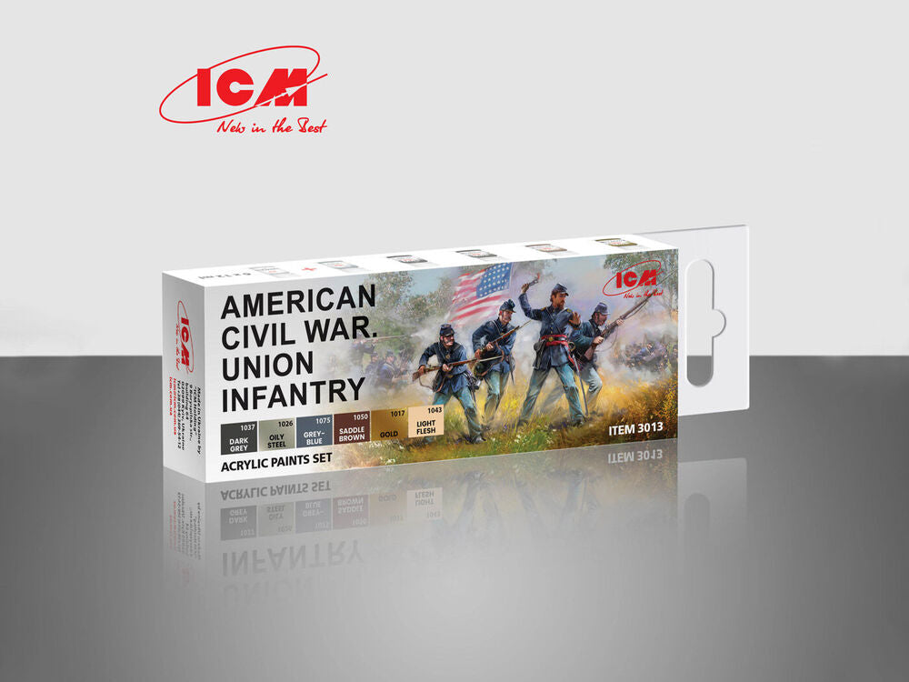 Acrylic Paint Set for American Civil War 6 x12 ml