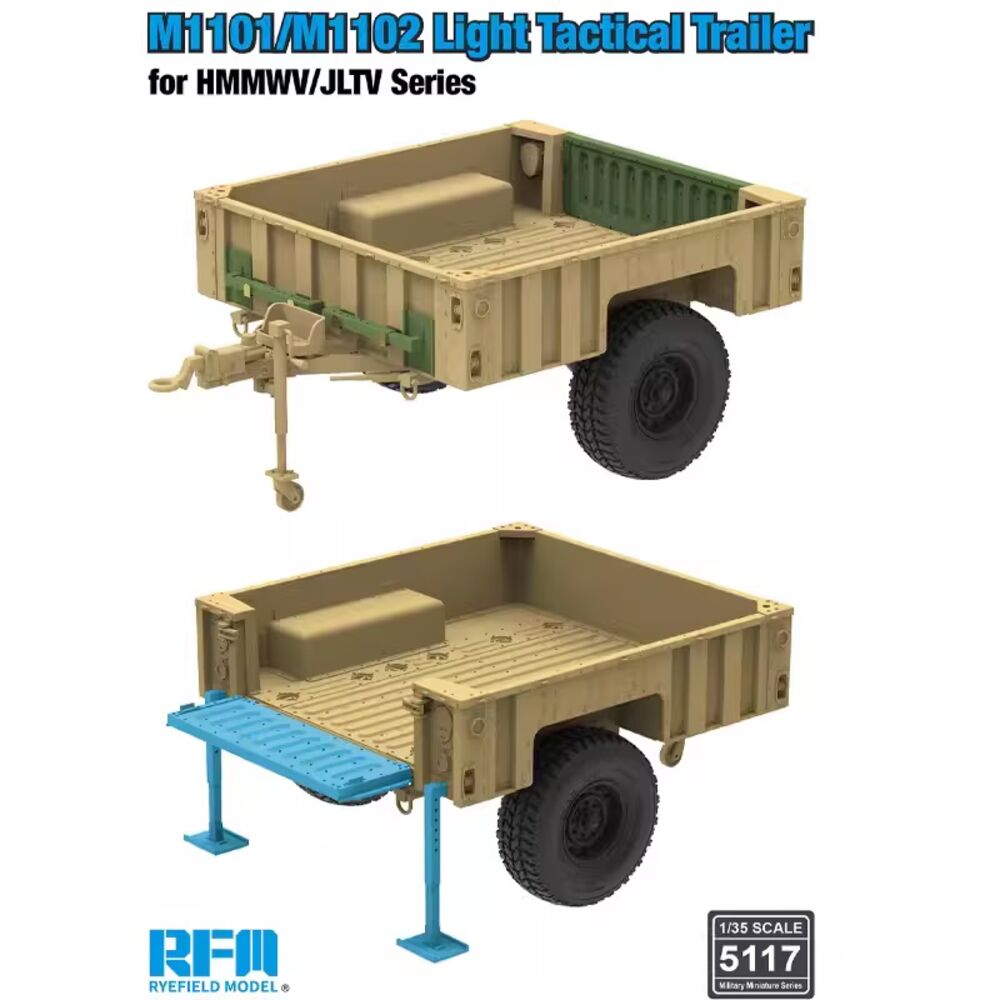 M1101/M1102 Light Tactical Trailer for HMMWV/JLTV Series