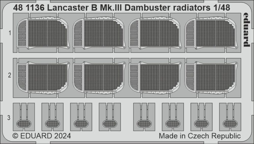 Lancaster B Mk.III Dambuster radiators 1/48 HKM