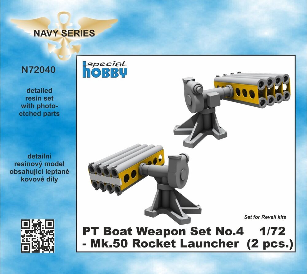 PT Boat Weapon Set No.4 - Mk.50 Rocket Launcher (2 pcs.)