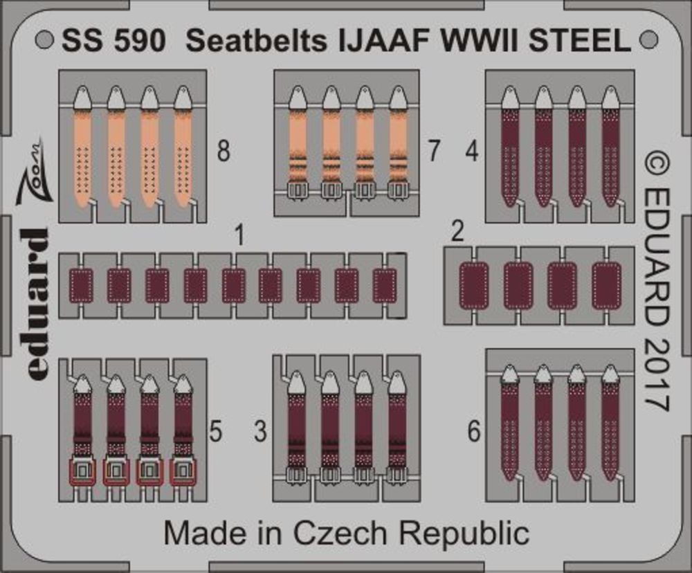 Seatbelts IJAAF WWII STEEL for Eduard