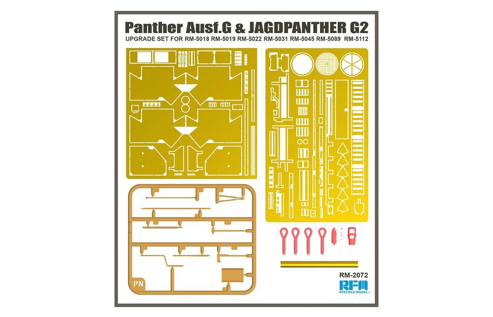 Upgrade Set For Panther Ausf.G & Jagdpanther G2 (for 5018, 5019, 5022, 5031, 5045, 5089, 5112)