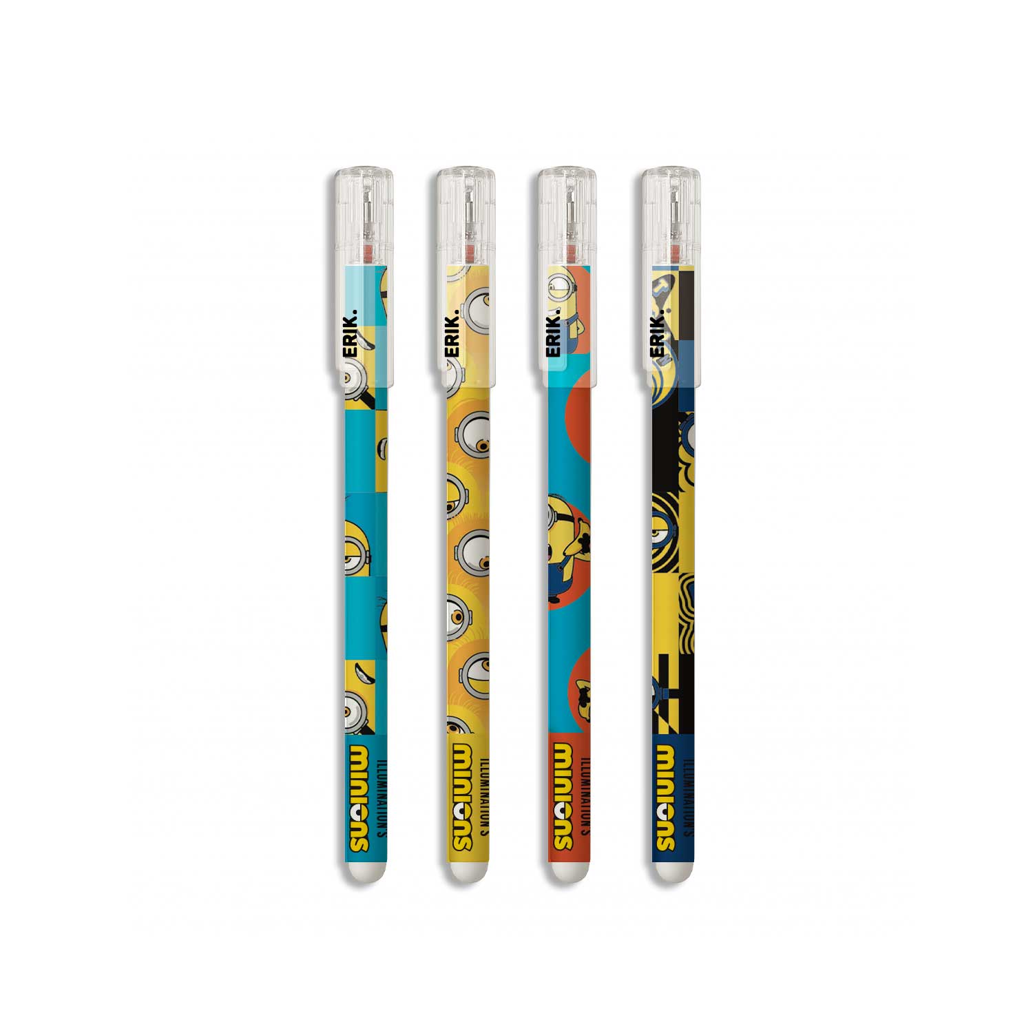 MINIONS - Set of 4 Eraseable Pens