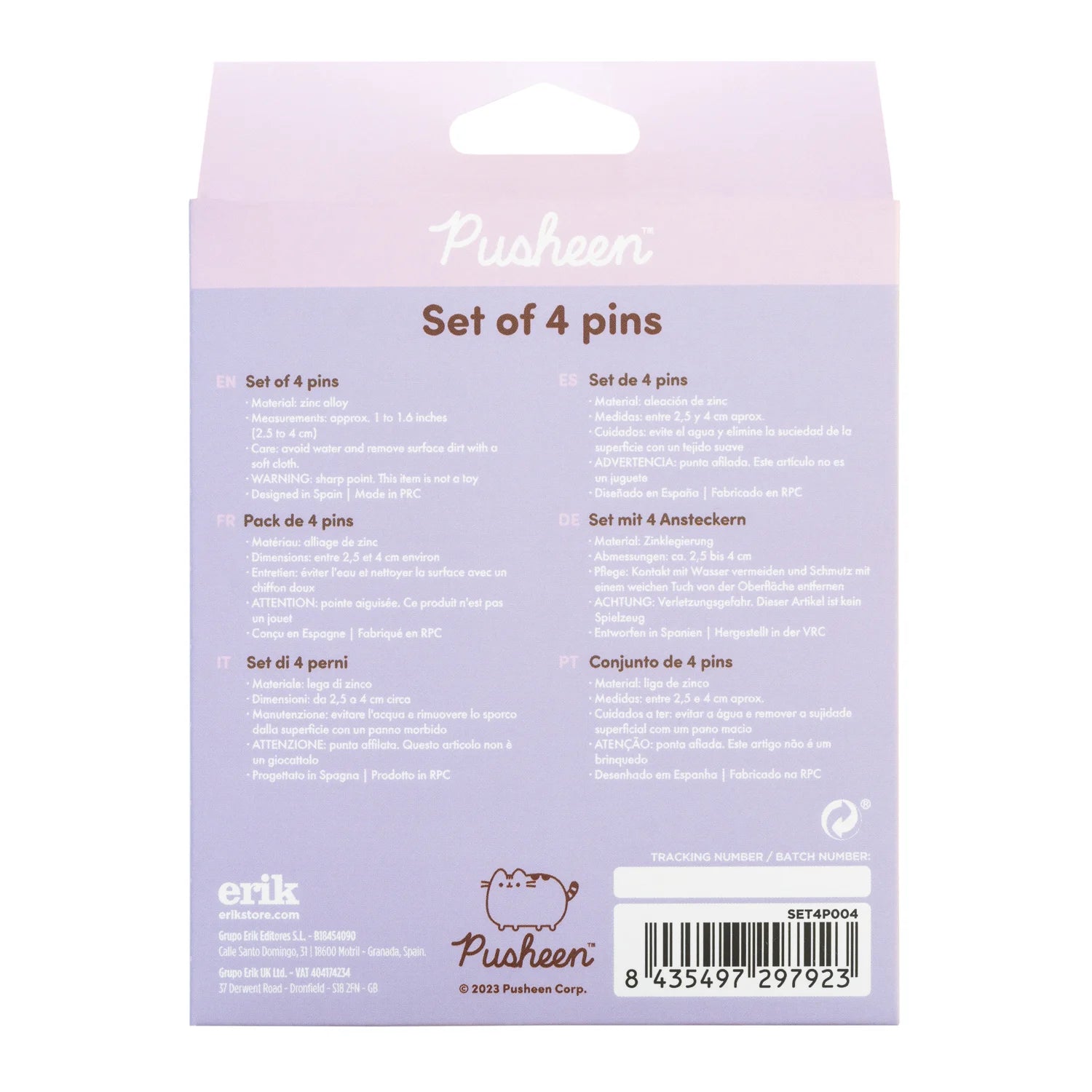 PUSHEEN - Set of 4 Pin's