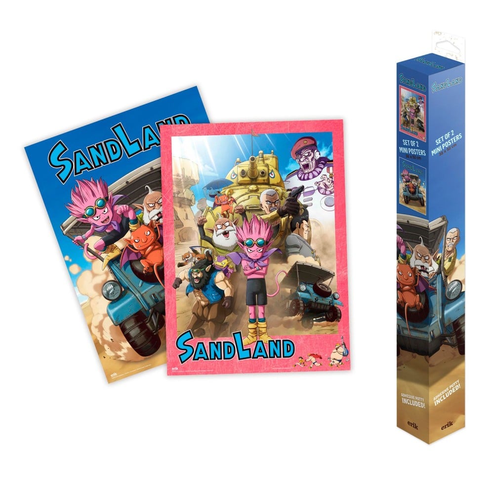 SAND LAND - Set de 2 Mini Posters 38x52cm