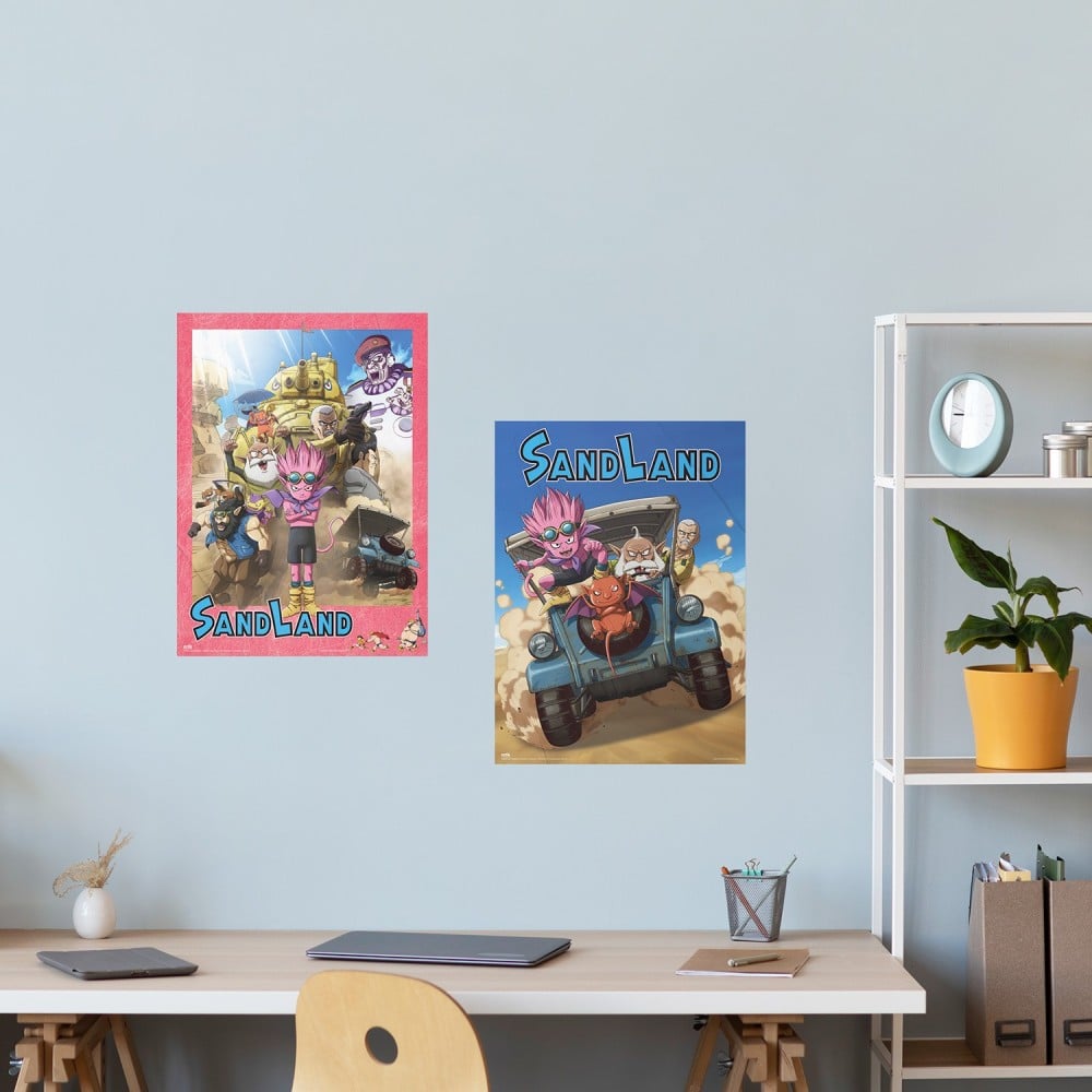 SAND LAND - Set de 2 Mini Posters 38x52cm
