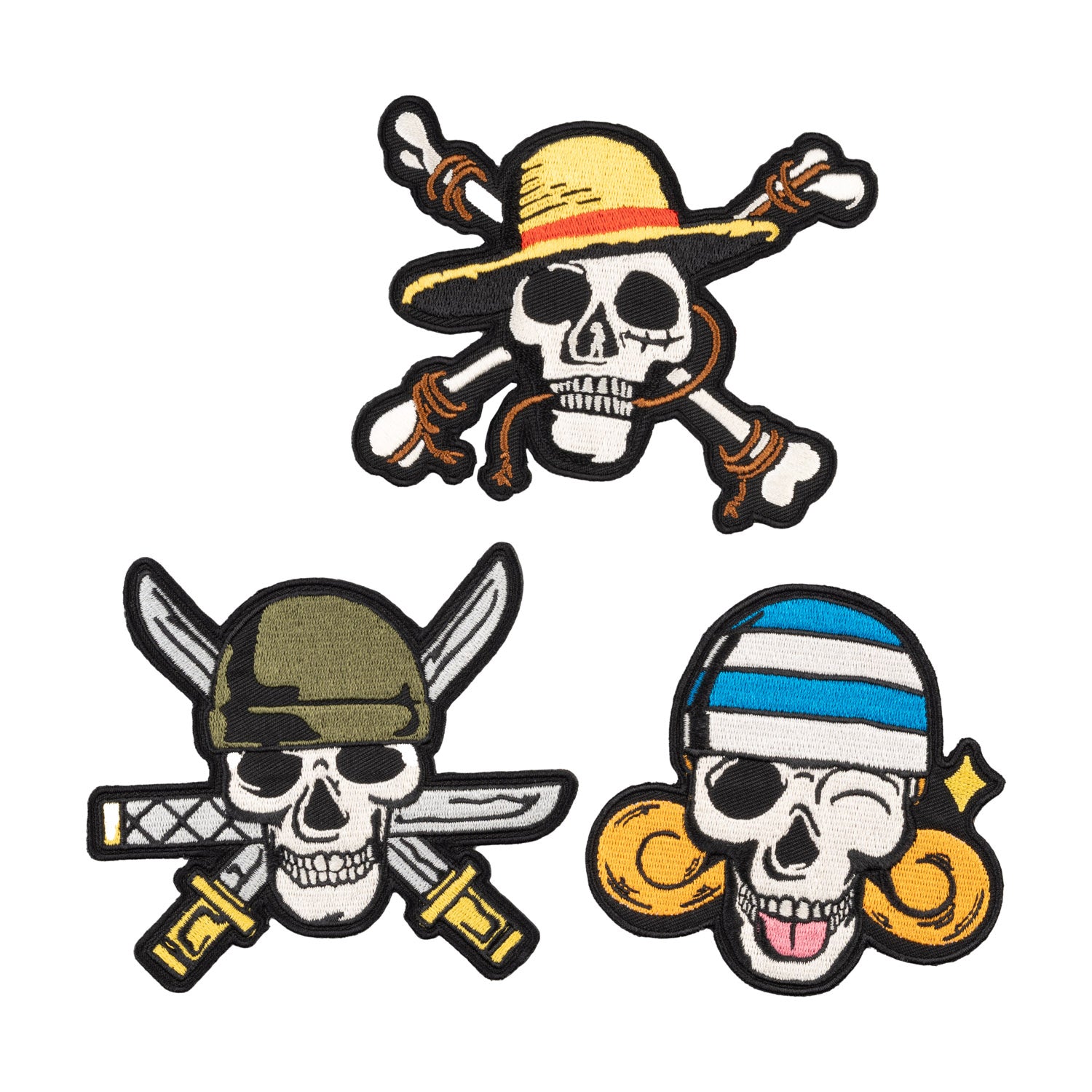 ONE PIECE NETFLIX - Set of 3 Iron-on Patch