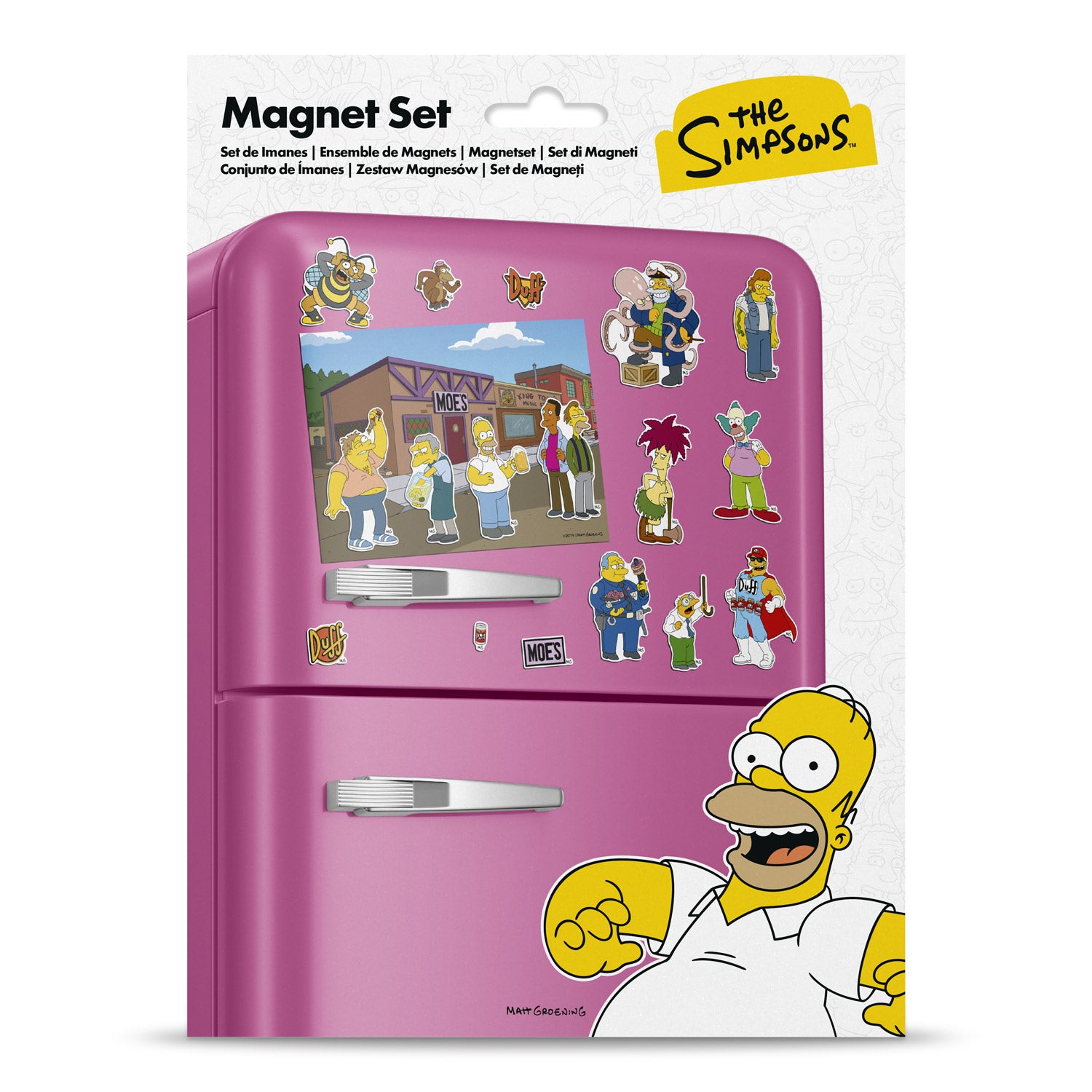 THE SIMPSONS - Springfields - Magnets Set