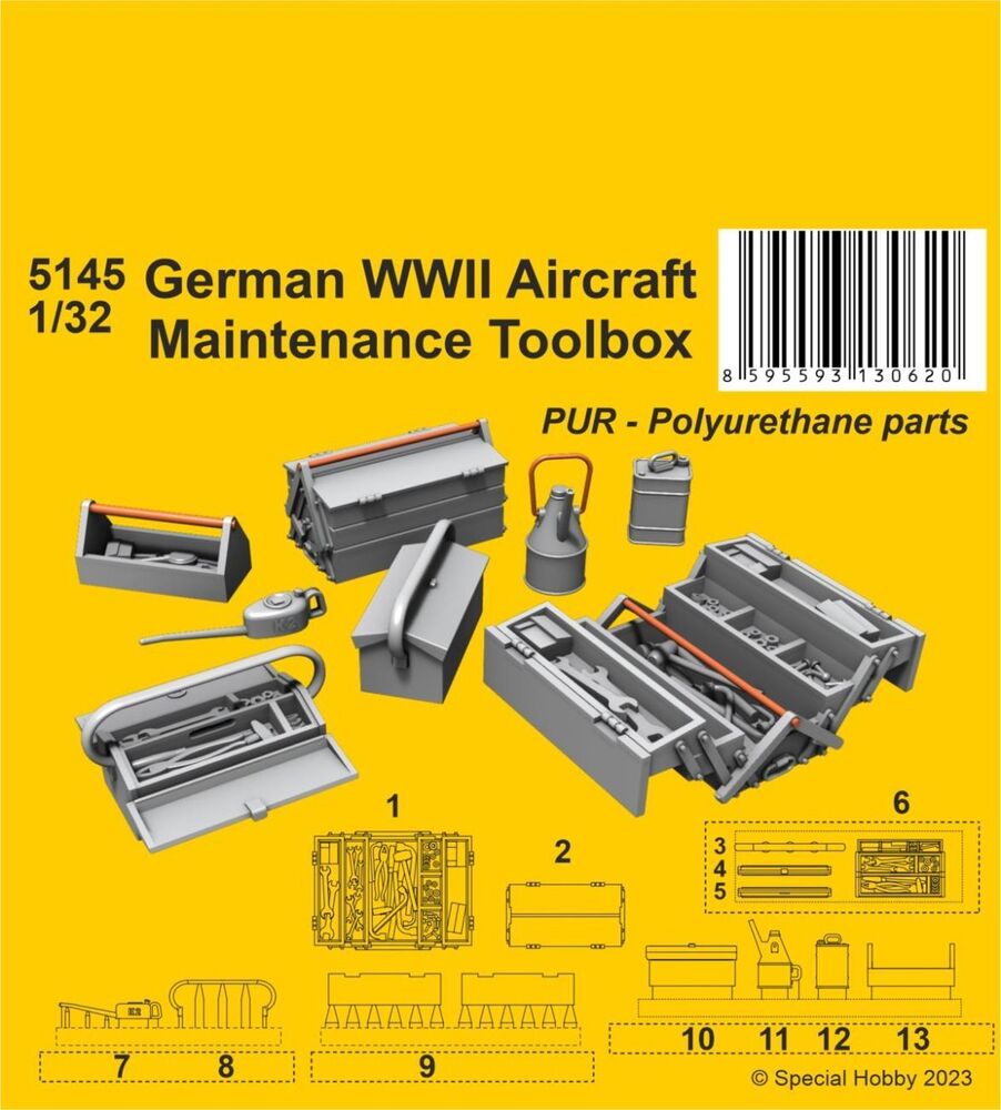 German WWII Aircraft Maintenance Toolbox 1/32