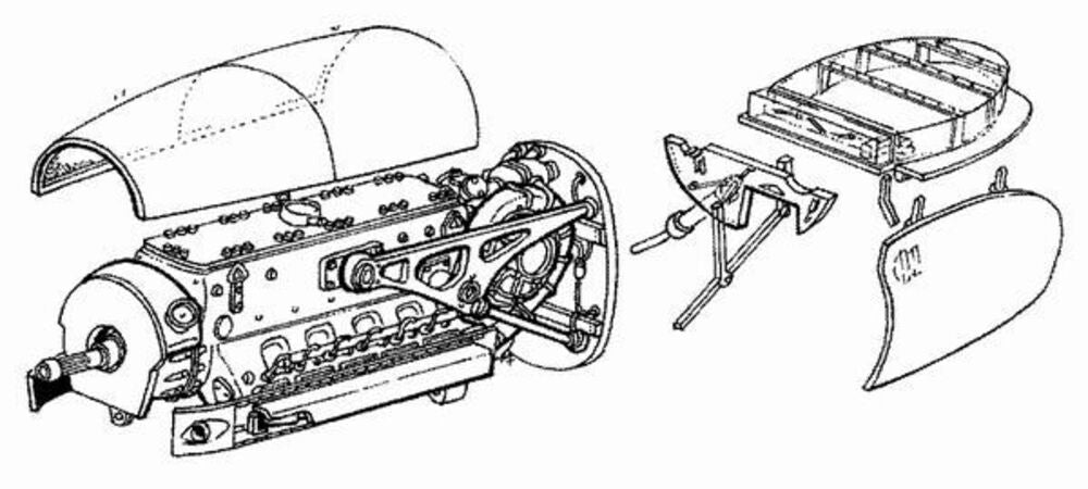 Me-410B Motoren set