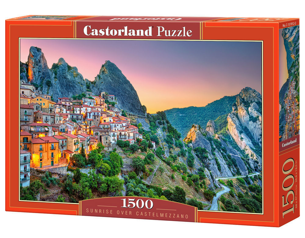 Sunrise over Castelmezzano, Puzzle 1500 Teile