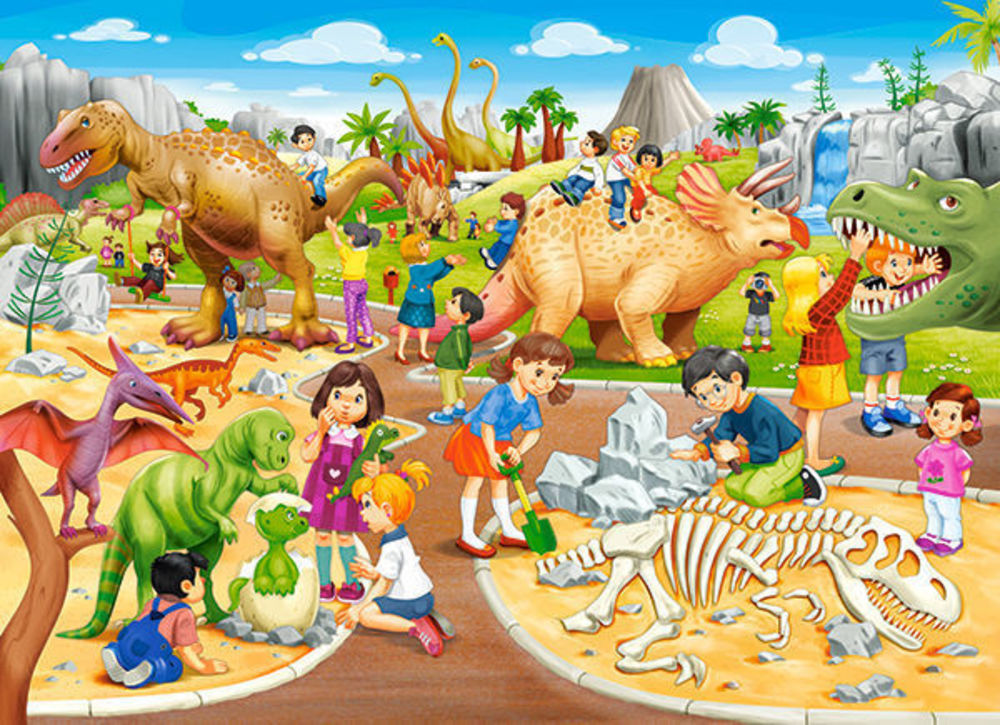 Dinosaur Park, Puzzle 70 Teile