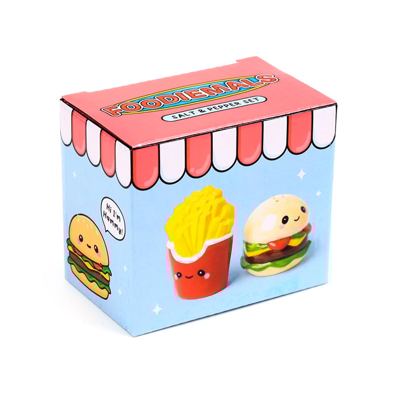 KAWAII - Burger & Fries - Salt and Pepper Shakers Set
