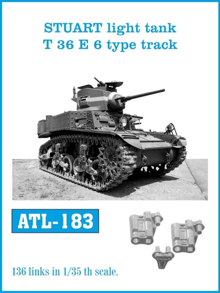 Tracks for STUART light tank T 36 E 6 type track