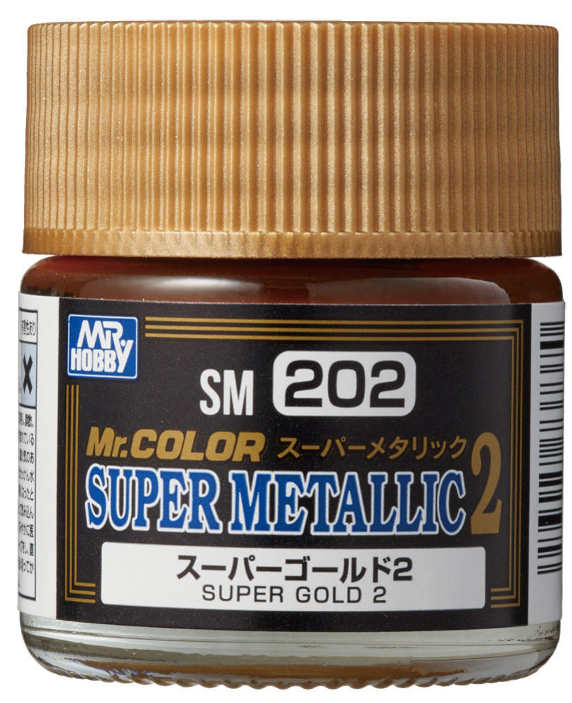 Mr Hobby -Gunze Mr. Color Super Metallic Colors II (10 ml) Super Gold II