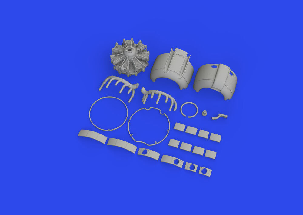 A6M2-N Rufe engine complete PRINT 1/48 EDUARD