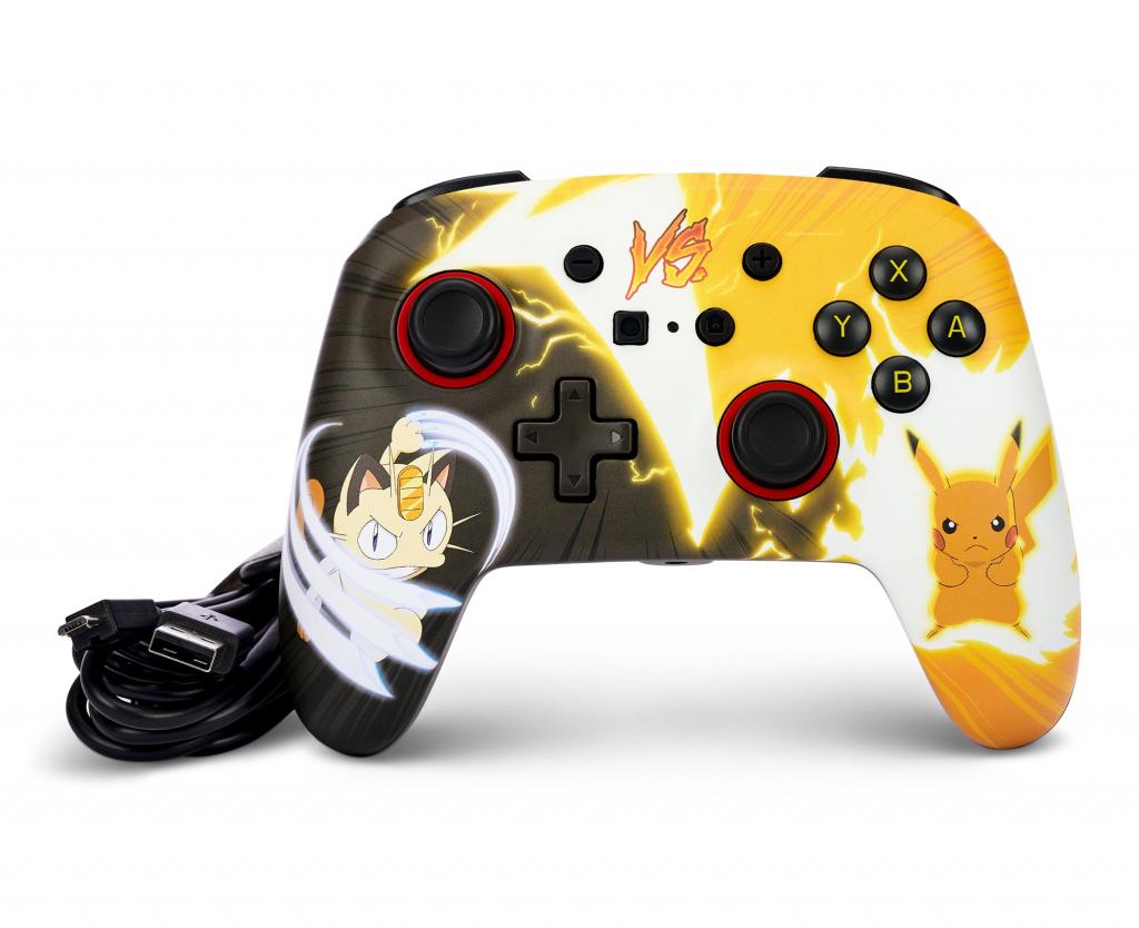 Wired Controller Pikachu vs. Meowth - Nintendo Switch