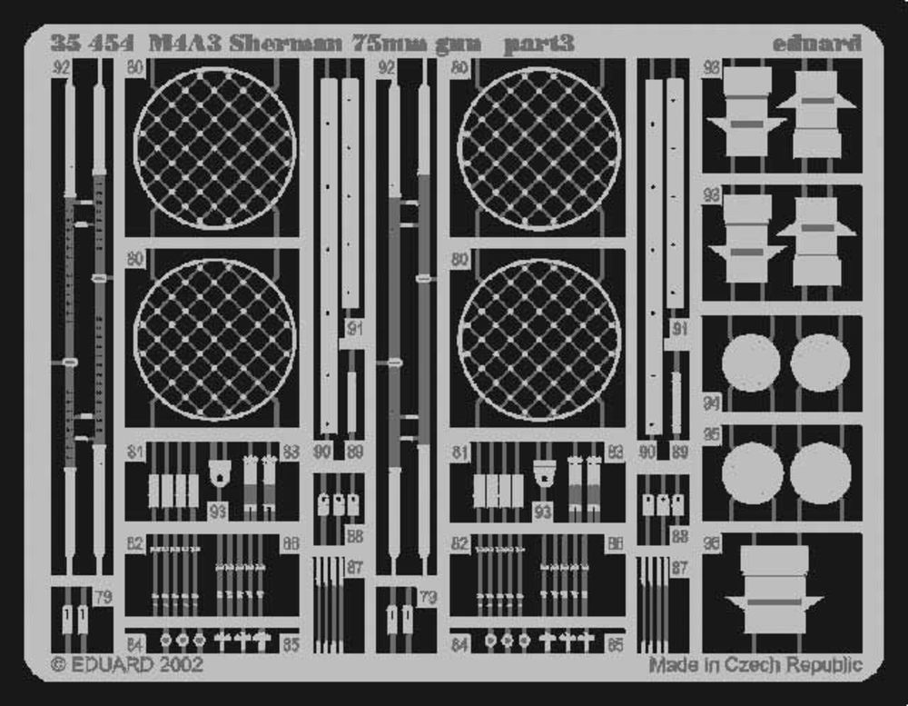 US M4A3 Sherman 75 mm gun Foto��tzsatz