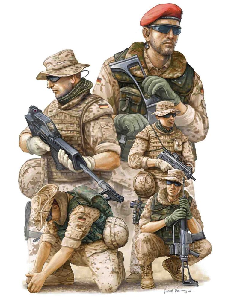 Modern German ISAF Soldiers in Afghanist