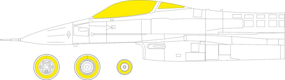 F-16C Block 25/42 1/48 for KINETIC