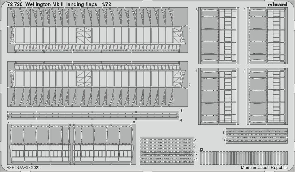 Wellington Mk.II landing flaps for AIRFIX