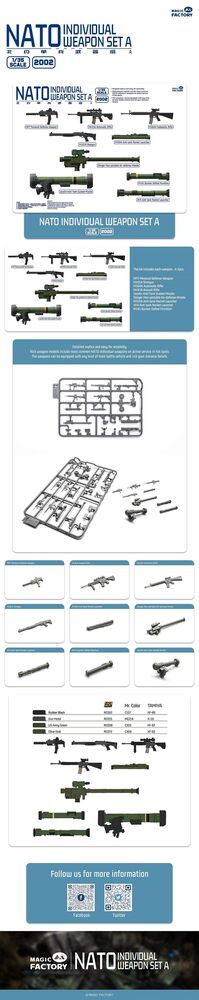 NATO Individual Weapon Set A(A kit incl.2 pcs of each weapon