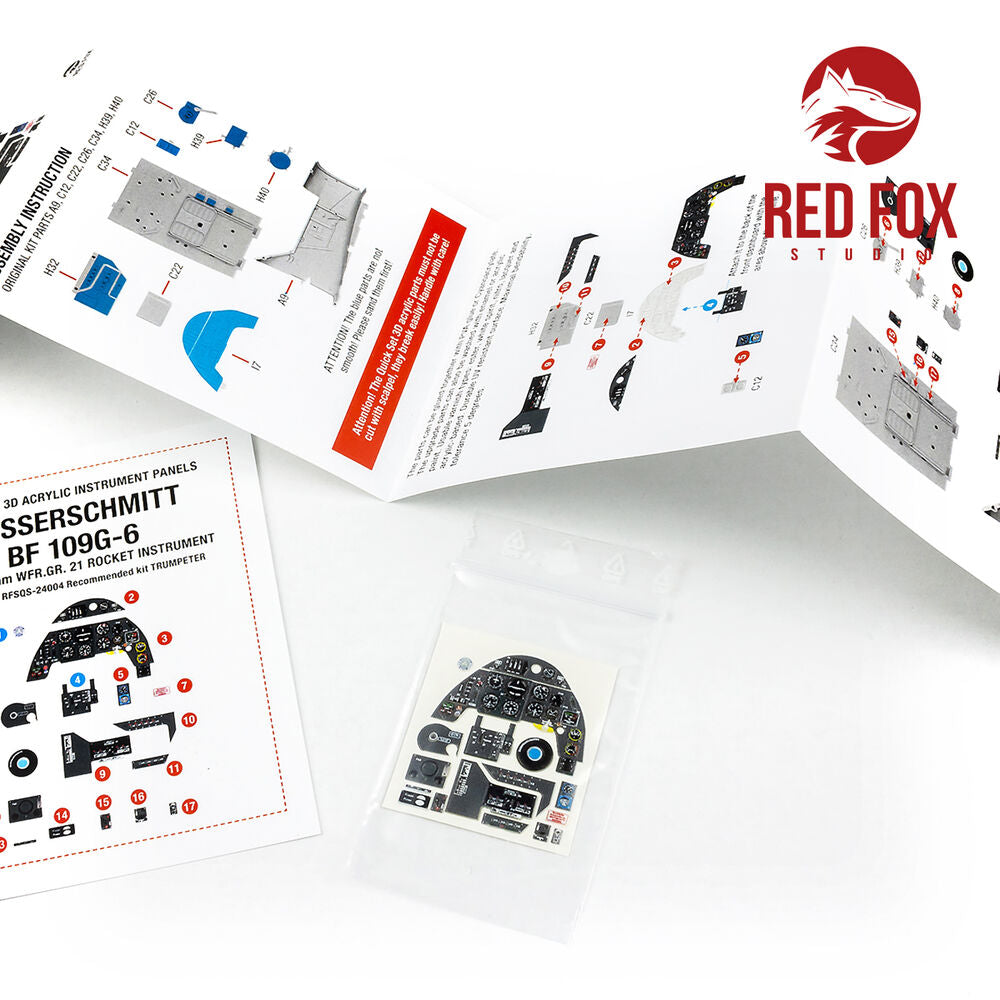 1/24 Messerschmitt Bf 109G-6 with WFR.GR.21 Rocket Panel (for Trumpeter kit)