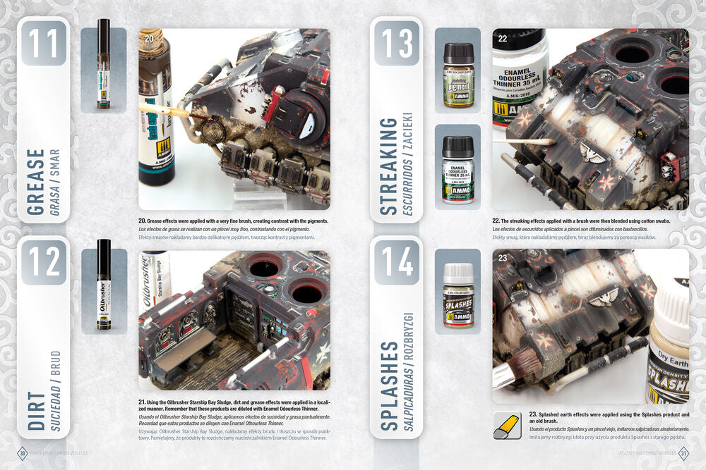 AMMO WARGAMING UNIVERSE Book 06 - Weathering Combat Vehicles (English, Castellano, Polski)