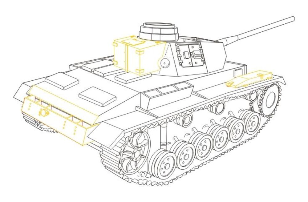 Pz.Kpfw. III Ausf. L ''control tank'' f��r Tamiya-Bausatz