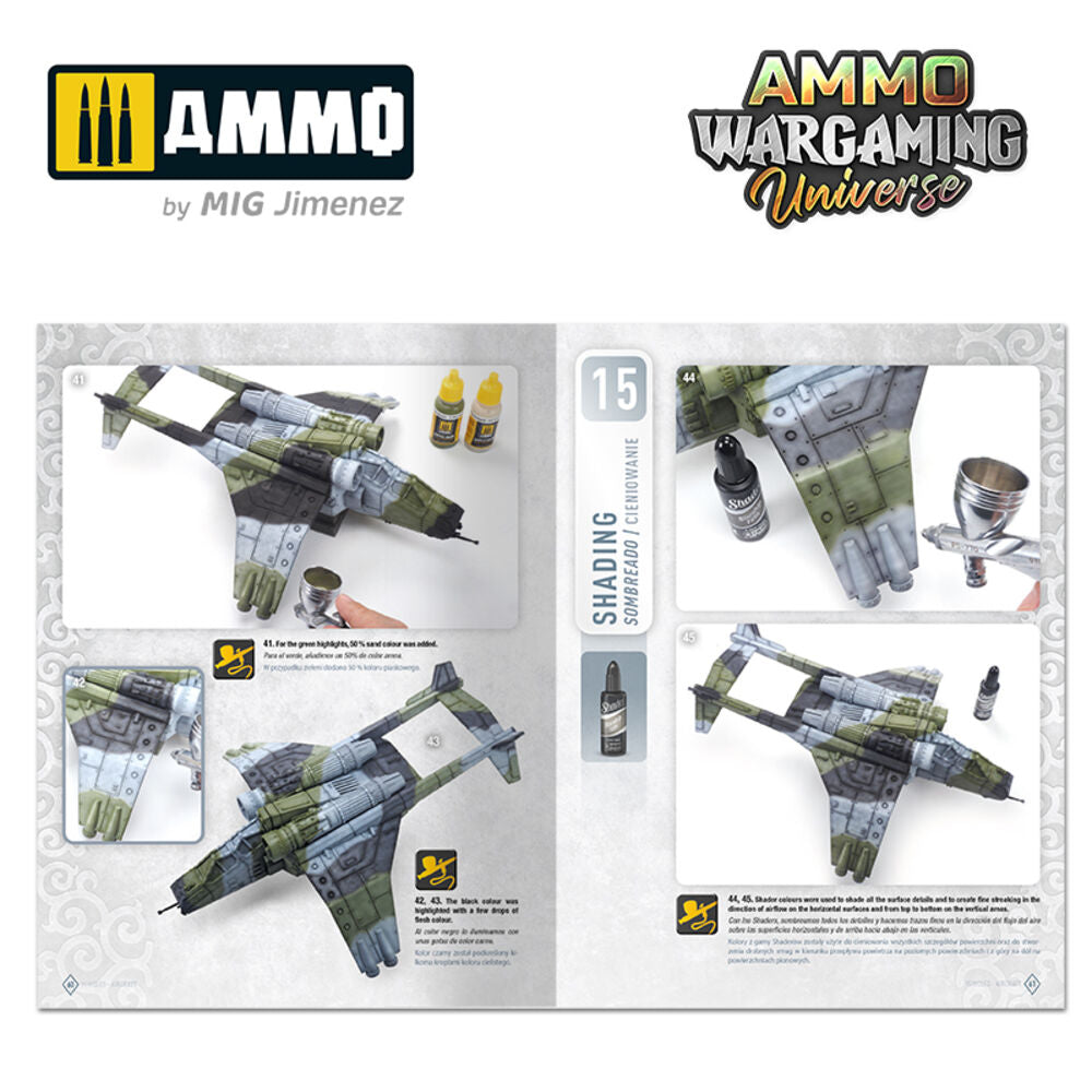 AMMO WARGAMING UNIVERSE Book 08 - Aircraft and Spaceship Weathering (English, Castellano, Polski)