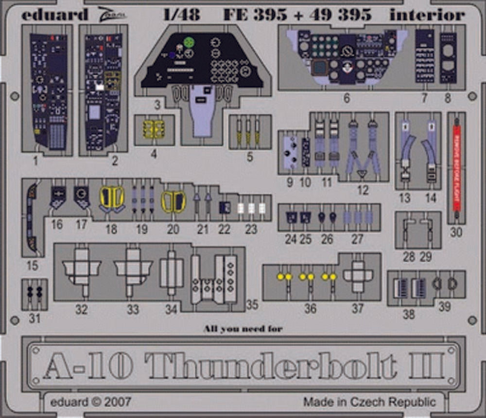 A-10 Thunderbolt II interior f��r Hobby Boss Bausatz