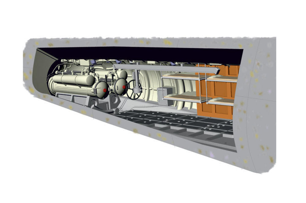 U-Boot IX Rear Torpedo Section&Crew bunk