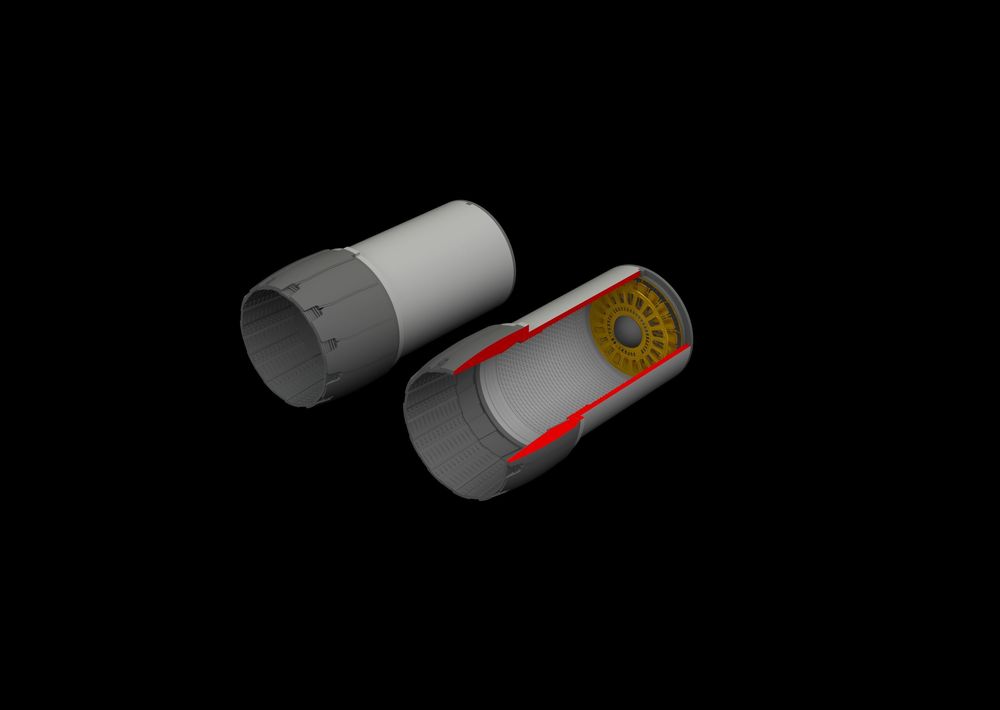 F-14D exhaust nozzles for Tamiya