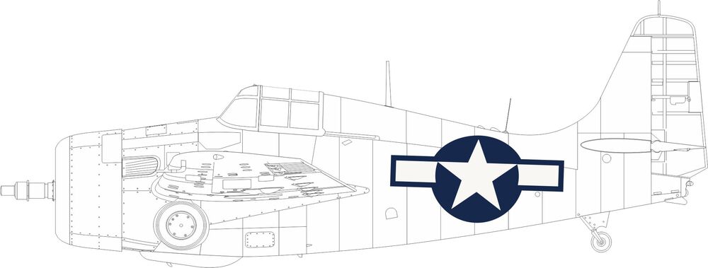 FM-2 US national insignia 1/48 EDUARD