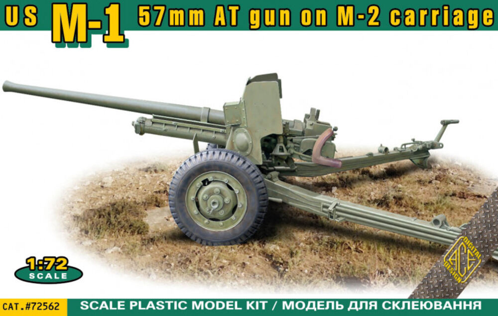 US M-1 57mm AT gun on M-2 carriage