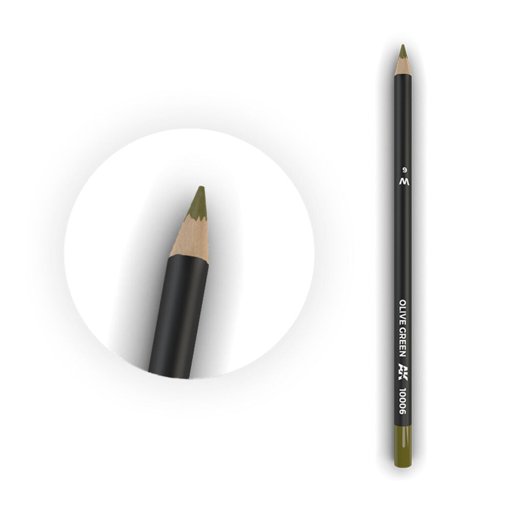 Watercolor Pencil Olive Green