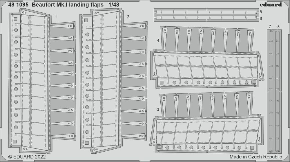 Beaufort Mk.I landing flaps for ICM