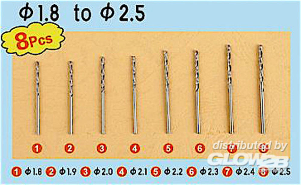 Twist Drilling Auger Bit set 3 (1,8-2,5)