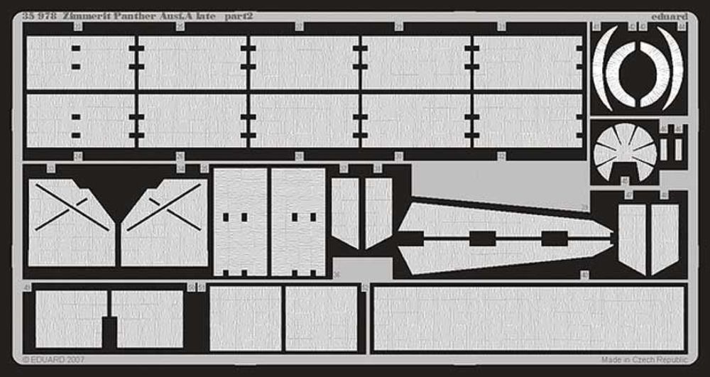 Zimmerit Panther Ausf.A late f��r Dragon-Bausatz 6358