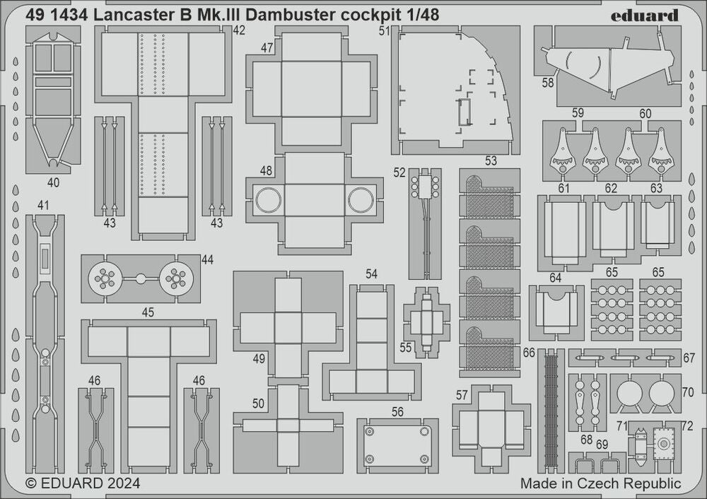 Lancaster B Mk.III Dambuster cockpit 1/48 HKM