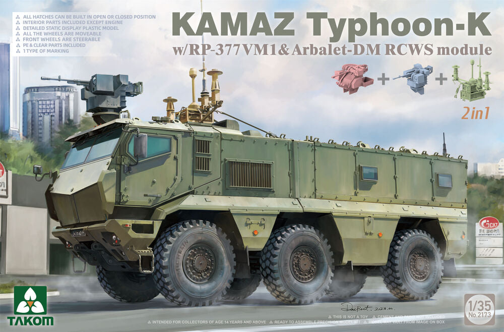 Kamaz Typhoon-K w/RP-377VM1 & Arbalet-DM RCWS Module��2in1