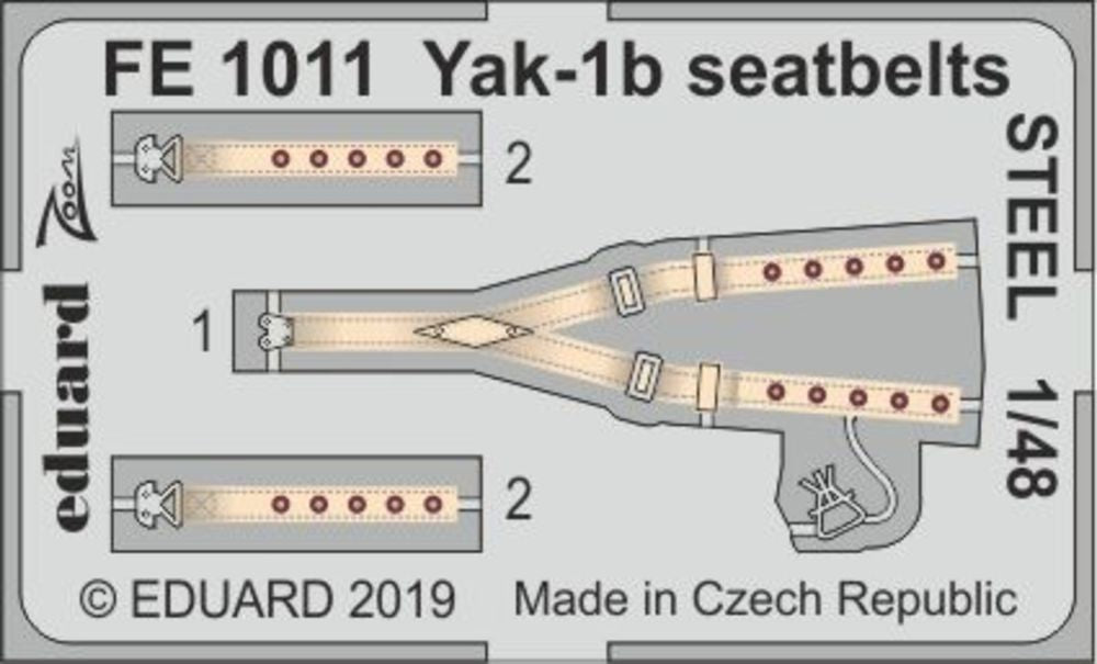 Yak-1b seatbelts STEEL for Zvezda